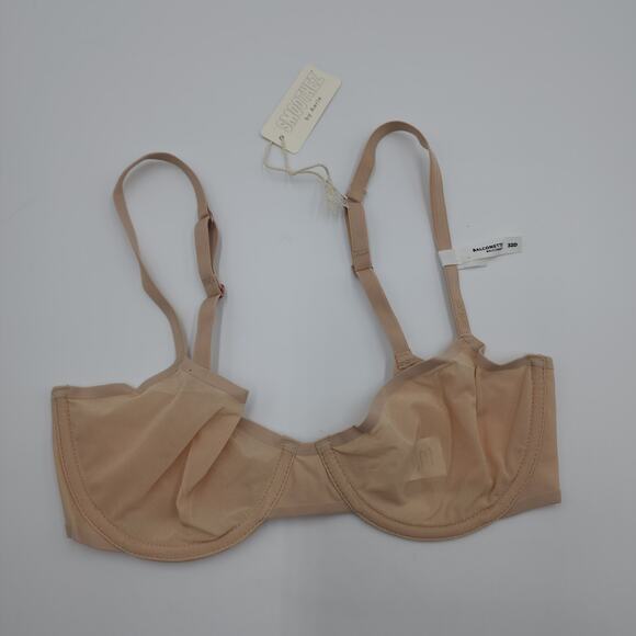 Aerie SMOOTHEZ Unlined Full Coverage Real Free Bra in Sands Size 32D - Picture 1 of 9